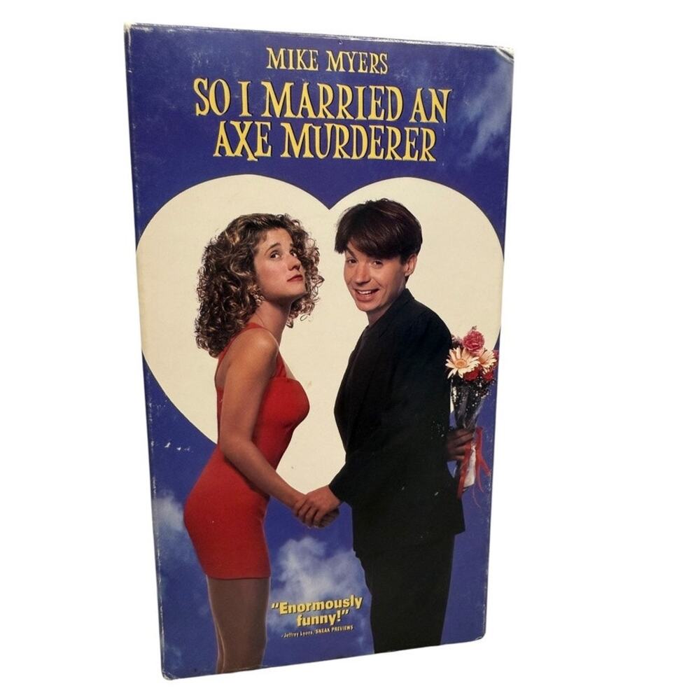 So I Married An Axe Murderer (VHS, 1993) Romantic Black Comedy Mike Myers